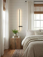 Adeline Linear Wall Sconce Dimmable Slim Bedroom Living Room Hallway — Black 23 to 47 Inch