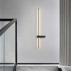 Adeline Linear Wall Sconce Dimmable Slim Bedroom Living Room Hallway — Black 23 to 47 Inch