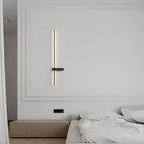 Adeline Linear Wall Sconce Dimmable Slim Bedroom Living Room Hallway — Black 23 to 47 Inch
