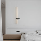 Adeline Linear Wall Sconce Dimmable Slim Bedroom Living Room Hallway — Black 23 to 47 Inch