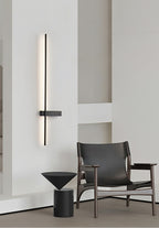 Adeline Linear Wall Sconce Dimmable Slim Bedroom Living Room Hallway — Black 23 to 47 Inch