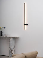 Adeline Linear Wall Sconce Dimmable Slim Bedroom Living Room Hallway — Black 23 to 47 Inch