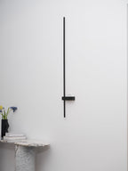 Adeline Linear Wall Sconce Dimmable Slim Bedroom Living Room Hallway — Black 23 to 47 Inch