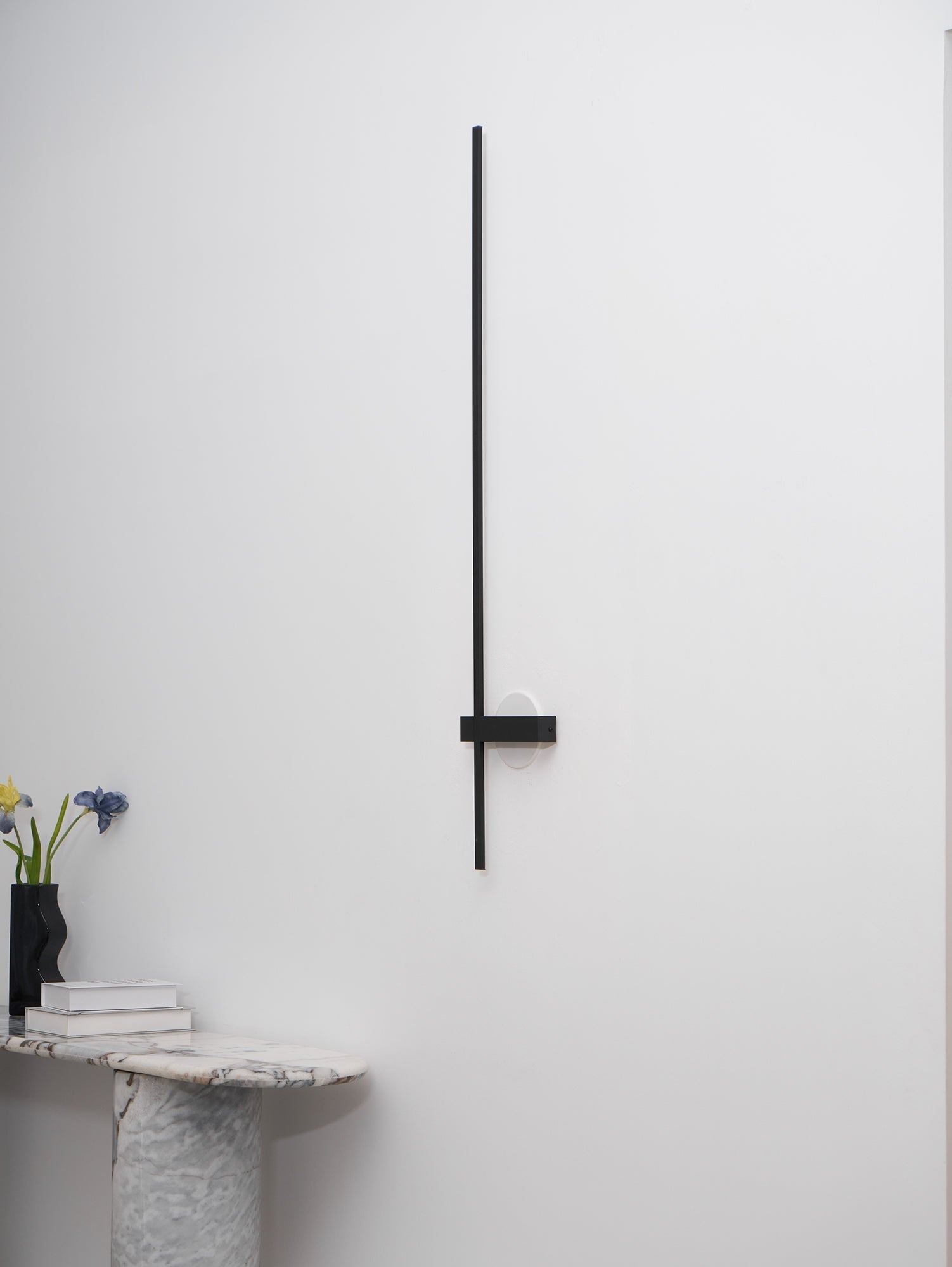 Adeline Linear Wall Sconce Dimmable Slim Bedroom Living Room Hallway — Black 23 to 47 Inch