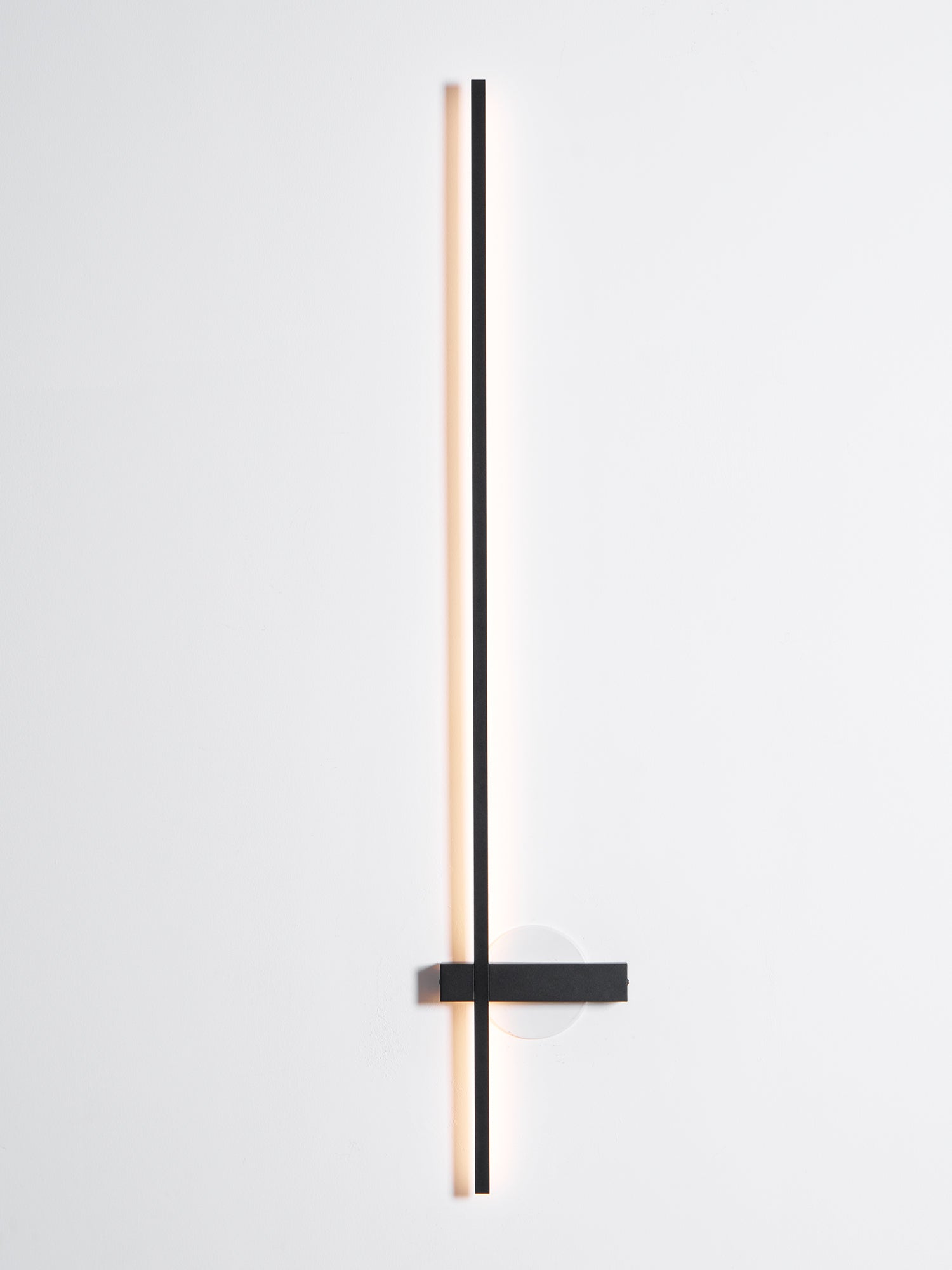 Adeline Linear Wall Sconce Dimmable Slim Bedroom Living Room Hallway — Black 23 to 47 Inch