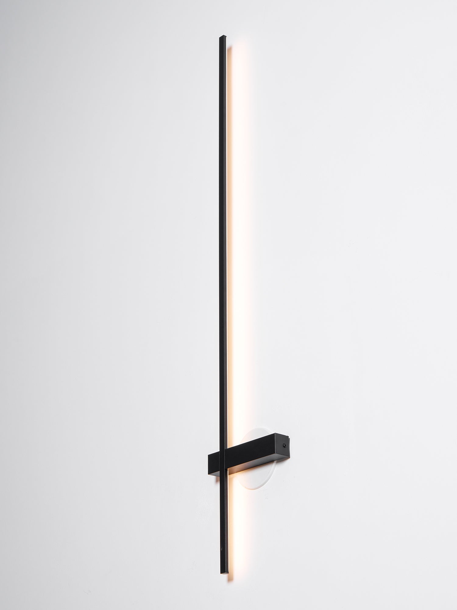 Adeline Linear Wall Sconce Dimmable Slim Bedroom Living Room Hallway — Black 23 to 47 Inch