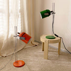 Adjustable Liftable LED Desk Lamp Height Adjustable Home Office Bedroom — Chrome Orange Green