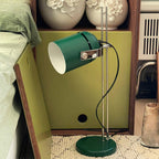 Adjustable Liftable LED Desk Lamp Height Adjustable Home Office Bedroom — Chrome Orange Green