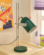 Adjustable Liftable LED Desk Lamp Height Adjustable Home Office Bedroom — Chrome Orange Green