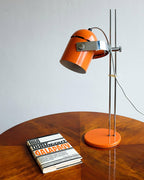 Adjustable Liftable LED Desk Lamp Height Adjustable Home Office Bedroom — Chrome Orange Green