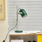 Adjustable Liftable LED Desk Lamp Height Adjustable Home Office Bedroom — Chrome Orange Green