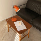 Adjustable Liftable LED Desk Lamp Height Adjustable Home Office Bedroom — Chrome Orange Green