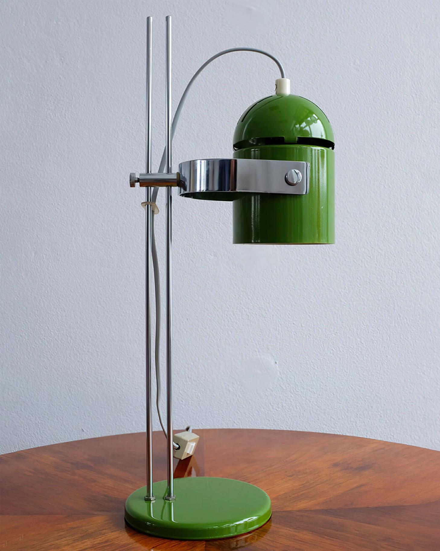 Adjustable Liftable LED Desk Lamp Height Adjustable Home Office Bedroom — Chrome Orange Green