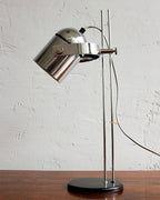 Adjustable Liftable LED Desk Lamp Height Adjustable Home Office Bedroom — Chrome Orange Green