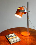 Adjustable Liftable LED Desk Lamp Height Adjustable Home Office Bedroom — Chrome Orange Green