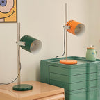 Adjustable Liftable LED Desk Lamp Height Adjustable Home Office Bedroom — Chrome Orange Green