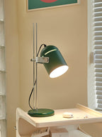 Adjustable Liftable LED Desk Lamp Height Adjustable Home Office Bedroom — Chrome Orange Green