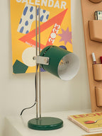 Adjustable Liftable LED Desk Lamp Height Adjustable Home Office Bedroom — Chrome Orange Green