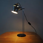 Adjustable Liftable LED Desk Lamp Height Adjustable Home Office Bedroom — Chrome Orange Green