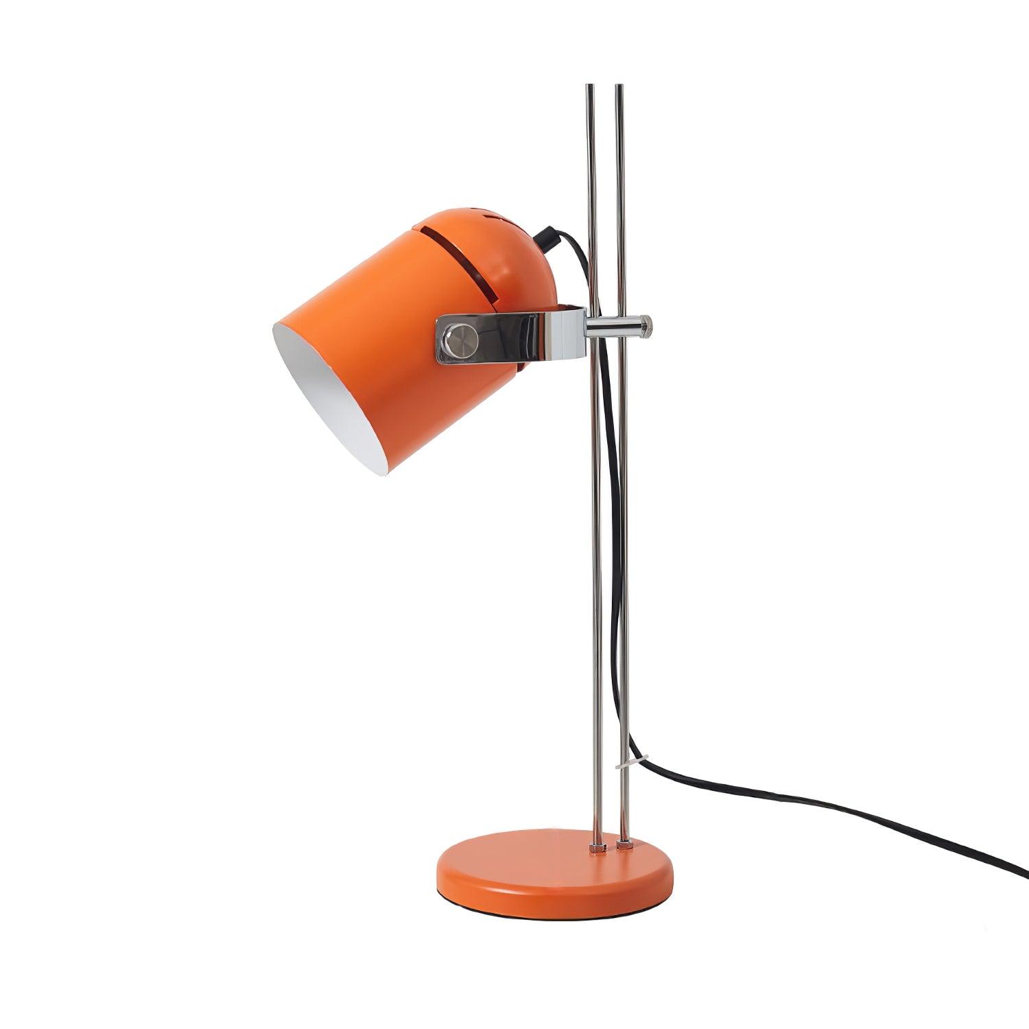 Adjustable Liftable LED Desk Lamp Height Adjustable Home Office Bedroom — Chrome Orange Green
