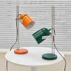 Adjustable Liftable LED Desk Lamp Height Adjustable Home Office Bedroom — Chrome Orange Green