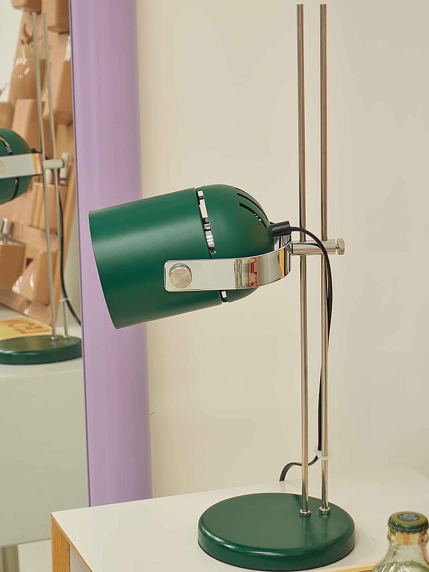 Adjustable Liftable LED Desk Lamp Height Adjustable Home Office Bedroom — Chrome Orange Green