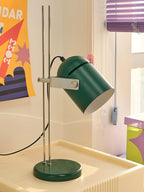 Adjustable Liftable LED Desk Lamp Height Adjustable Home Office Bedroom — Chrome Orange Green