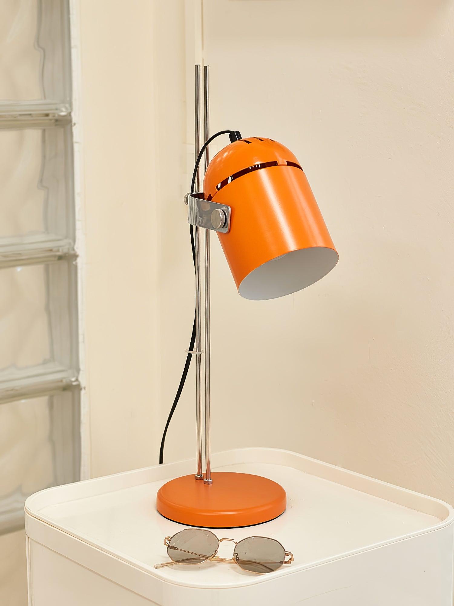 Adjustable Liftable LED Desk Lamp Height Adjustable Home Office Bedroom — Chrome Orange Green