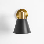 Adjustable Armed Wall Lamp Gold Black Modern Bedroom Living Room Bedside — 5 Inch