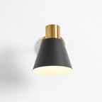 Adjustable Armed Wall Lamp Gold Black Modern Bedroom Living Room Bedside — 5 Inch