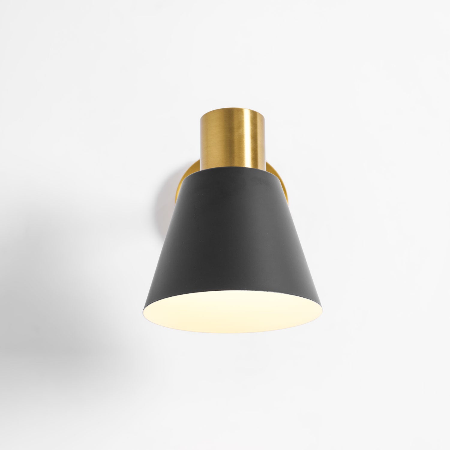 Adjustable Armed Wall Lamp Gold Black Modern Bedroom Living Room Bedside — 5 Inch