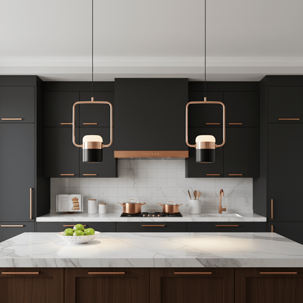 Adjustable Glass Pendant Light Art Deco Frosted Steel Dining Room Bedroom — Gold Rose Gold 4 to 7 Inch