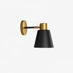 Adjustable Armed Wall Lamp Gold Black Modern Bedroom Living Room Bedside — 5 Inch