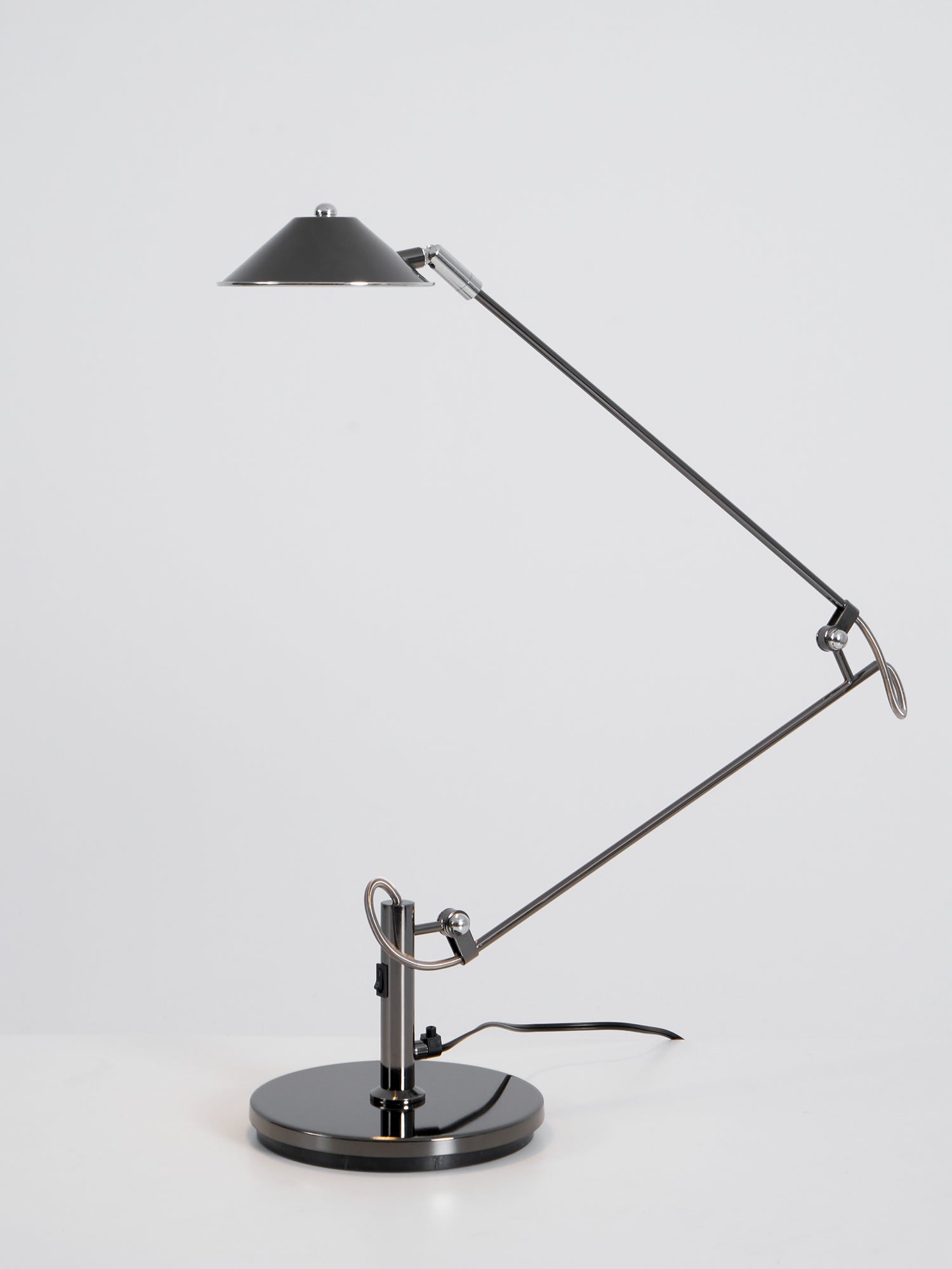 Adjustable Black Office Task Lamp Metal Cone Shade Desk Home Office Study — 7 Inch