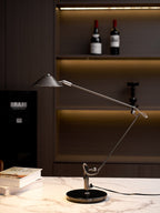 Adjustable Black Office Task Lamp Metal Cone Shade Desk Home Office Study — 7 Inch