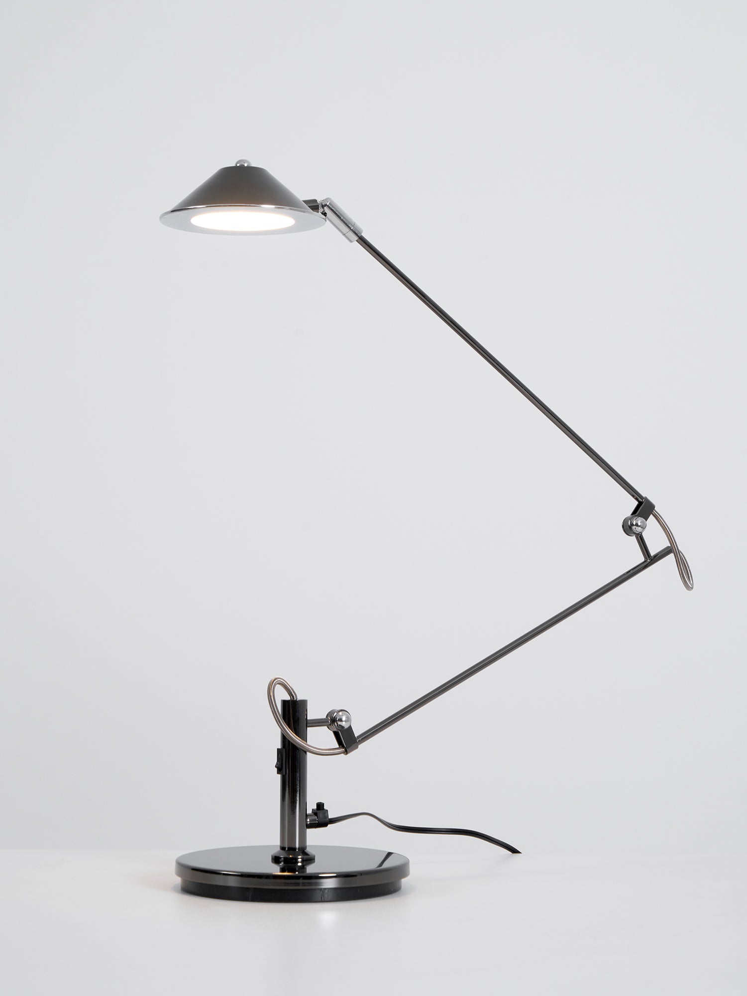 Adjustable Black Office Task Lamp Metal Cone Shade Desk Home Office Study — 7 Inch