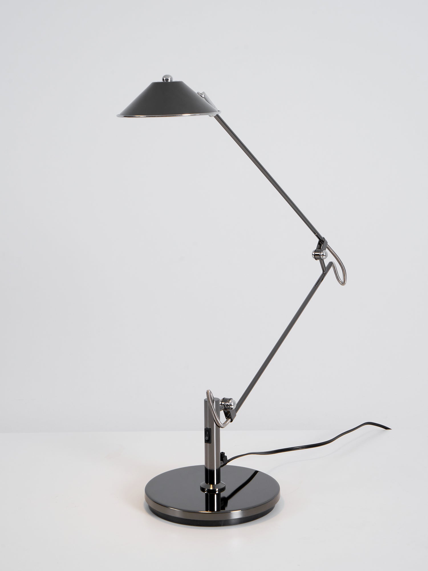 Adjustable Black Office Task Lamp Metal Cone Shade Desk Home Office Study — 7 Inch