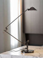 Adjustable Black Office Task Lamp Metal Cone Shade Desk Home Office Study — 7 Inch