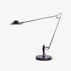 Adjustable black office task lamp metal cone shade desk home office study — 7 inch US plug