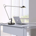 Adjustable Black Office Task Lamp Metal Cone Shade Desk Home Office Study — 7 Inch