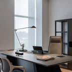 Adjustable Black Office Task Lamp Metal Cone Shade Desk Home Office Study — 7 Inch