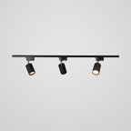 Adjustable Spotlight Track Ceiling Light Dimmable Bedroom Kitchen Office — White Black Gold 3 to 5 Lamps