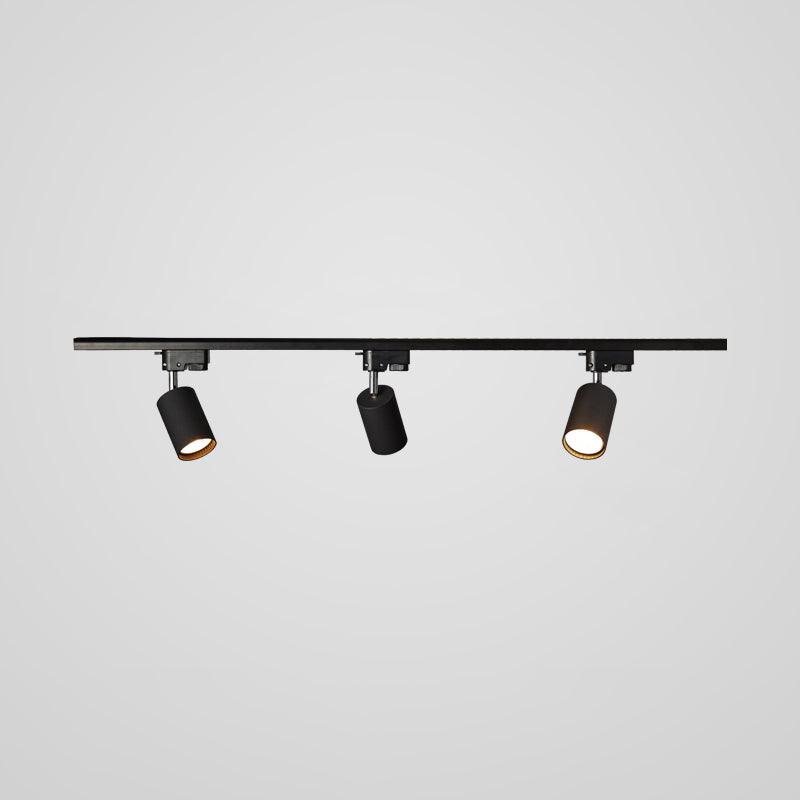 Adjustable Spotlight Track Ceiling Light Dimmable Bedroom Kitchen Office — White Black Gold 3 to 5 Lamps
