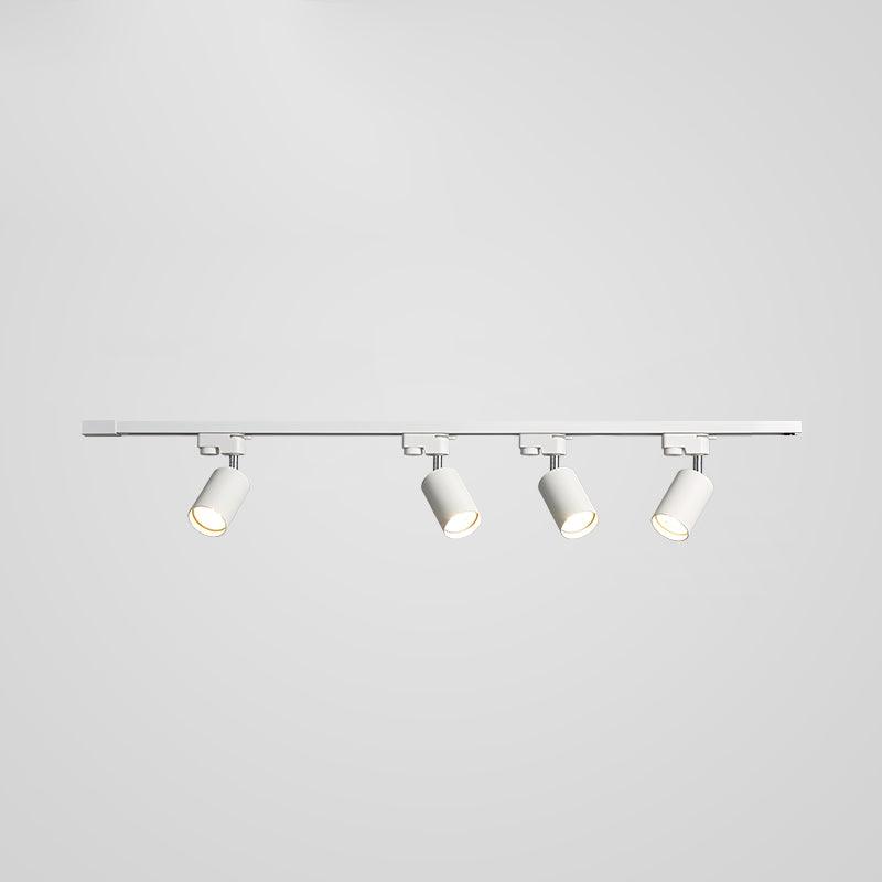 Adjustable Spotlight Track Ceiling Light Dimmable Bedroom Kitchen Office — White Black Gold 3 to 5 Lamps