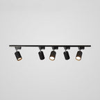 Adjustable Spotlight Track Ceiling Light Dimmable Bedroom Kitchen Office — White Black Gold 3 to 5 Lamps