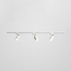 Adjustable Spotlight Track Ceiling Light Dimmable Bedroom Kitchen Office — White Black Gold 3 to 5 Lamps
