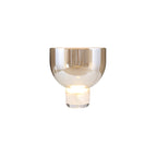 Classic American Cone Glass Table Lamp Dimmable Luxury Bedside Living Room — Cognac Smoke Grey