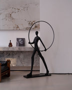 Sculpture Floor Lamp Artistic Steel LED Living Room Bedroom Office