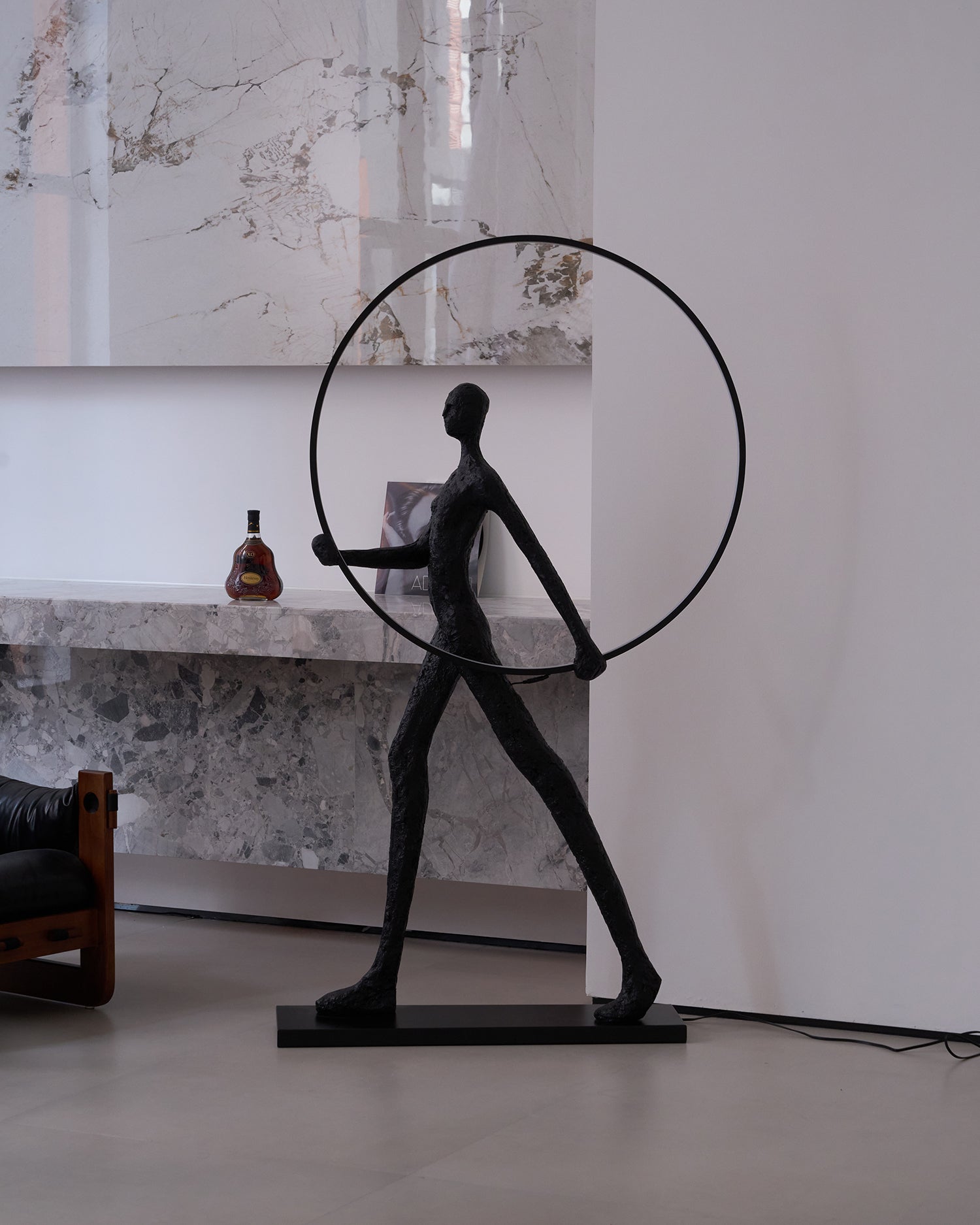 Sculpture Floor Lamp Artistic Steel LED Living Room Bedroom Office