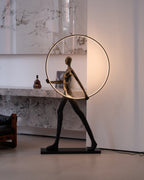Sculpture Floor Lamp Artistic Steel LED Living Room Bedroom Office